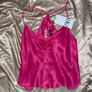 Pink spaghetti strap shirt